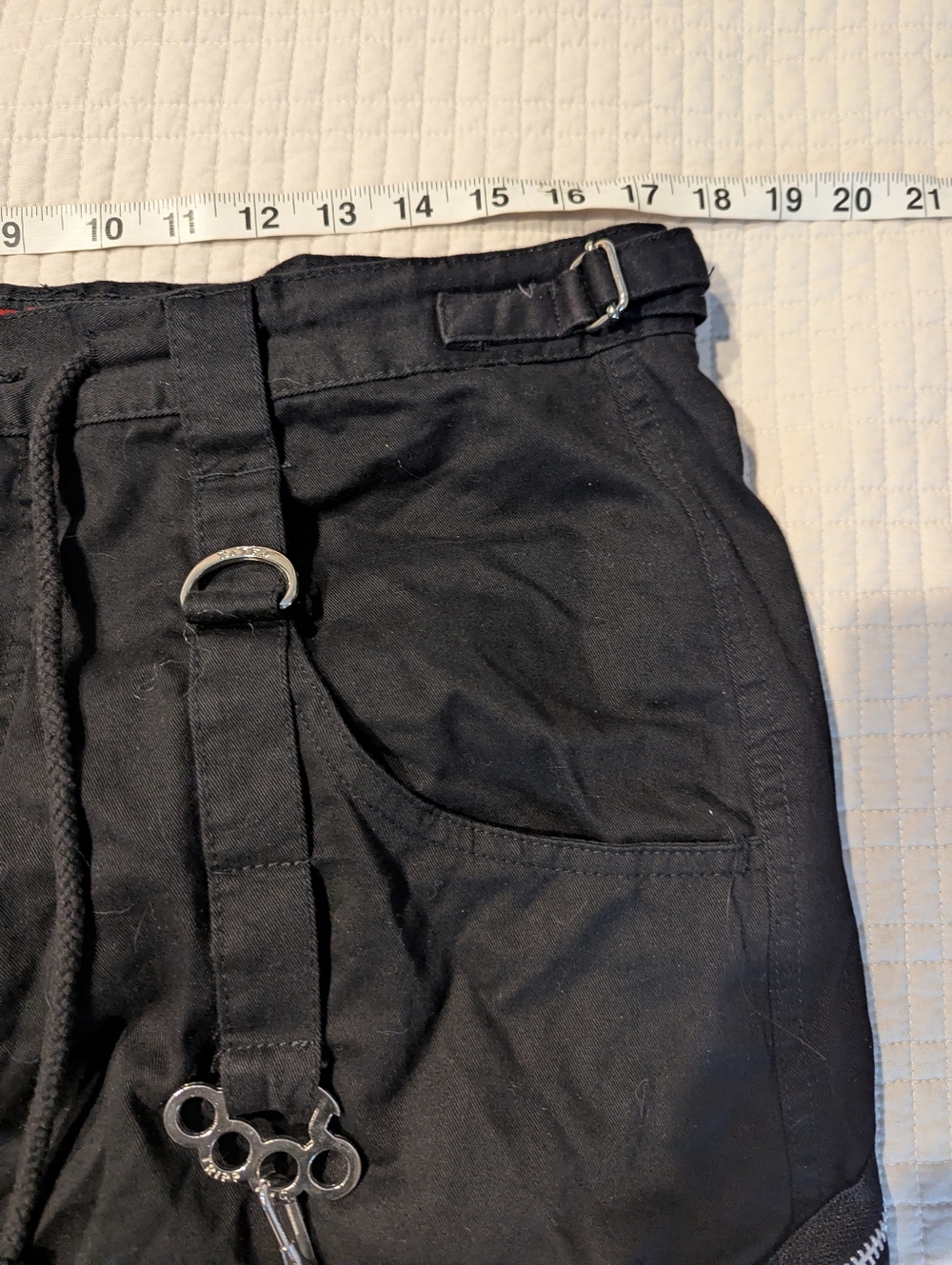 TRIPP NYC Goth Grunge Chain To Chain Pants Large Black - Picture 11 of 14